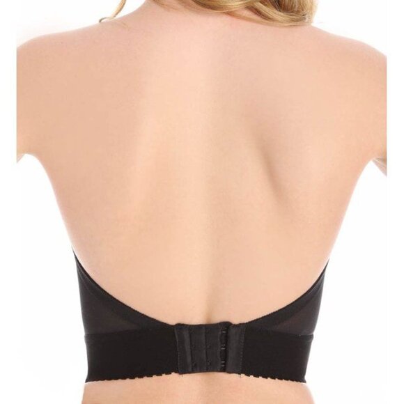 Frederick's of Hollywood 34 Strapless Backless Bra Lightly Lined Black 9805 $48 - Picture 2 of 3